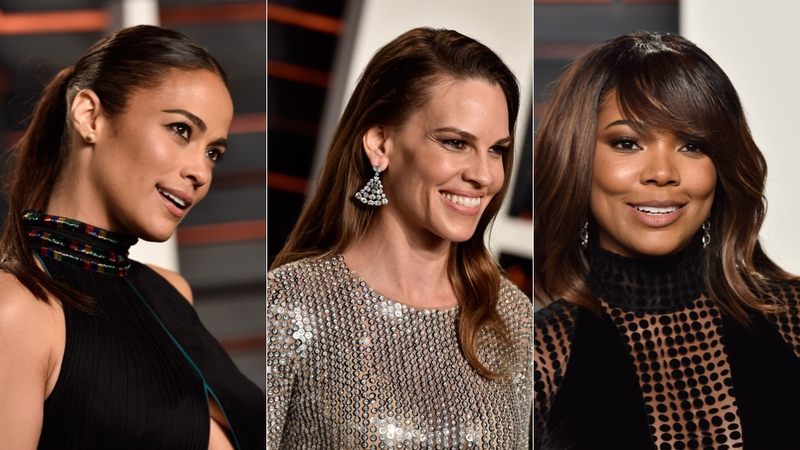 Illustration for article titled Metallic Gowns, Tons of Black and Icy Stares at Vanity Fair's Annual Oscars Afterparty